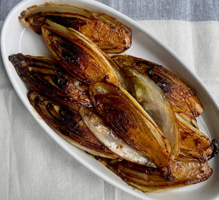 Endives rôties au miel à la mandarine