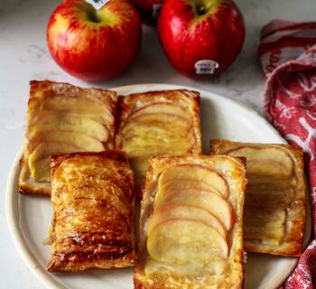 Upside down apple danish