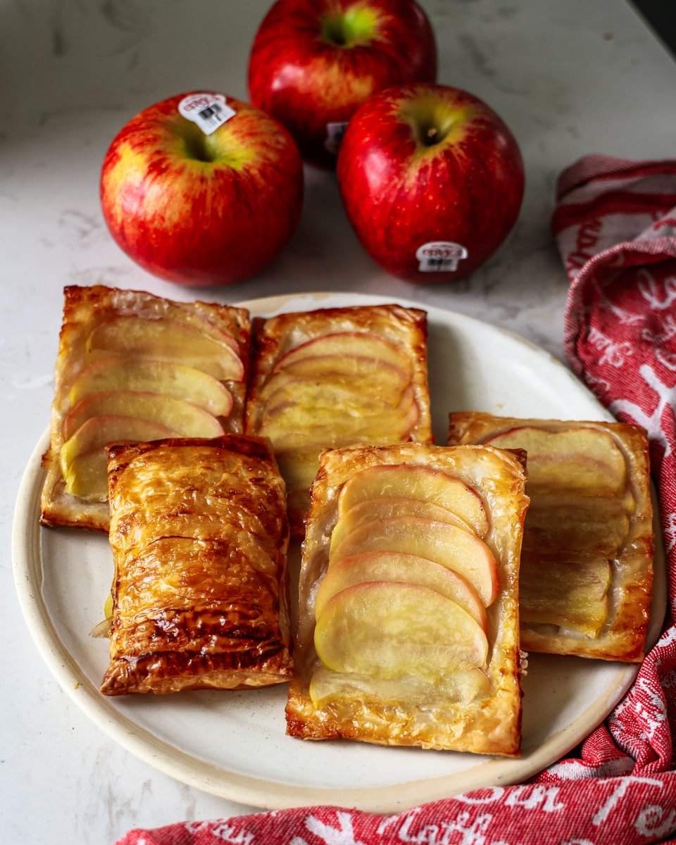 Upside down apple danish