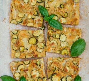 foccacia aux courgettes, comme en italie,(SCARPACCIA)