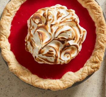 Tarte framboises meringuée