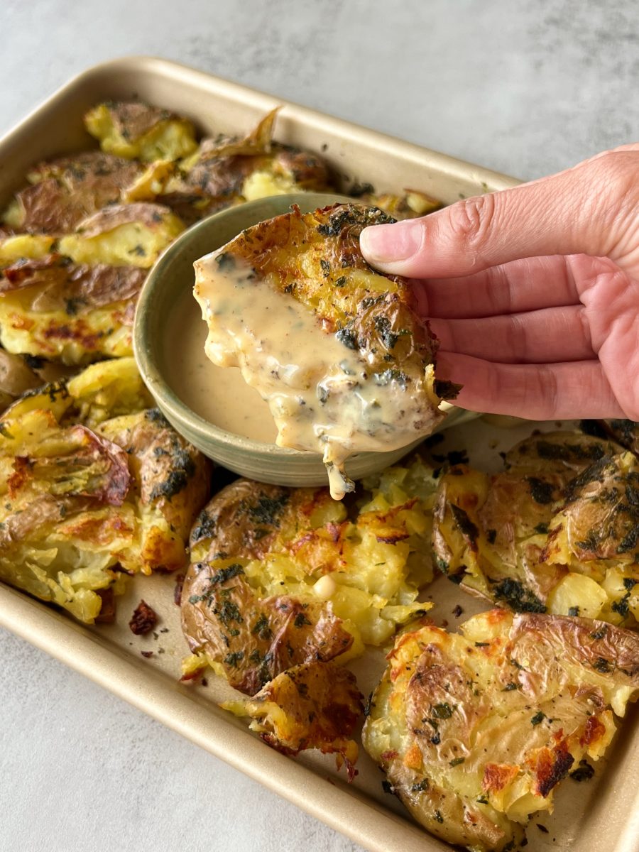 Smashed potatoes