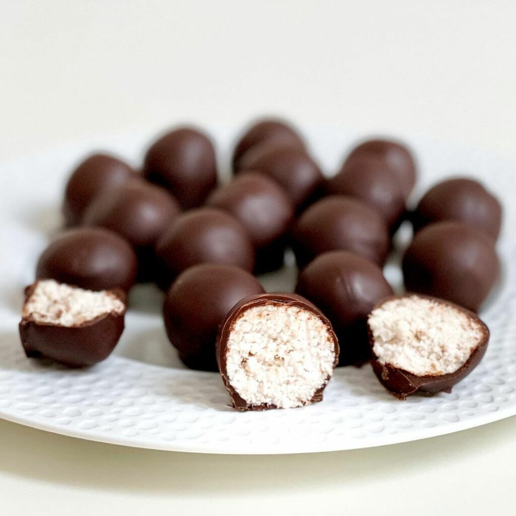 Boules chocolat noix de coco