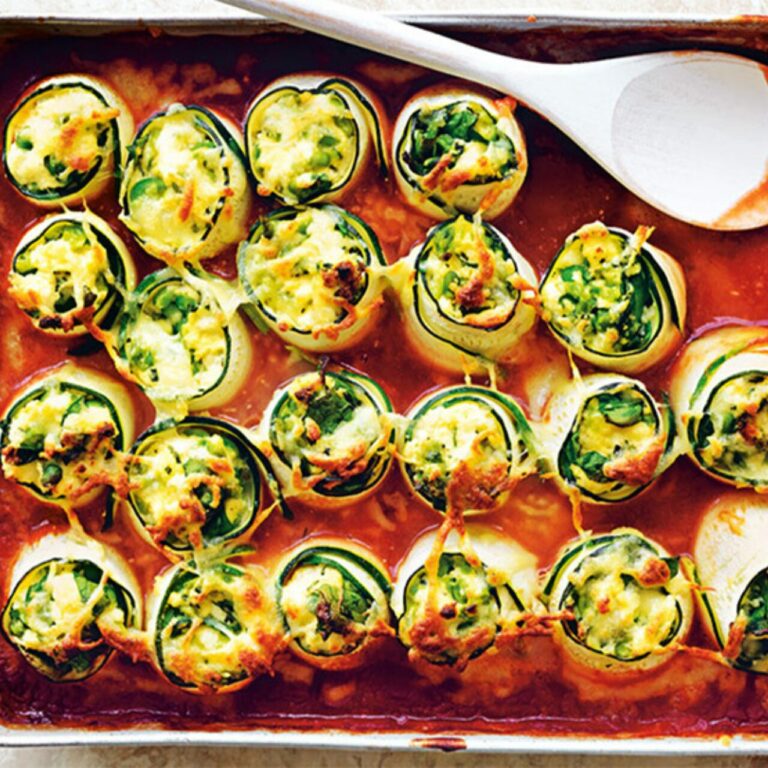 Cannellonis courgettes ricotta