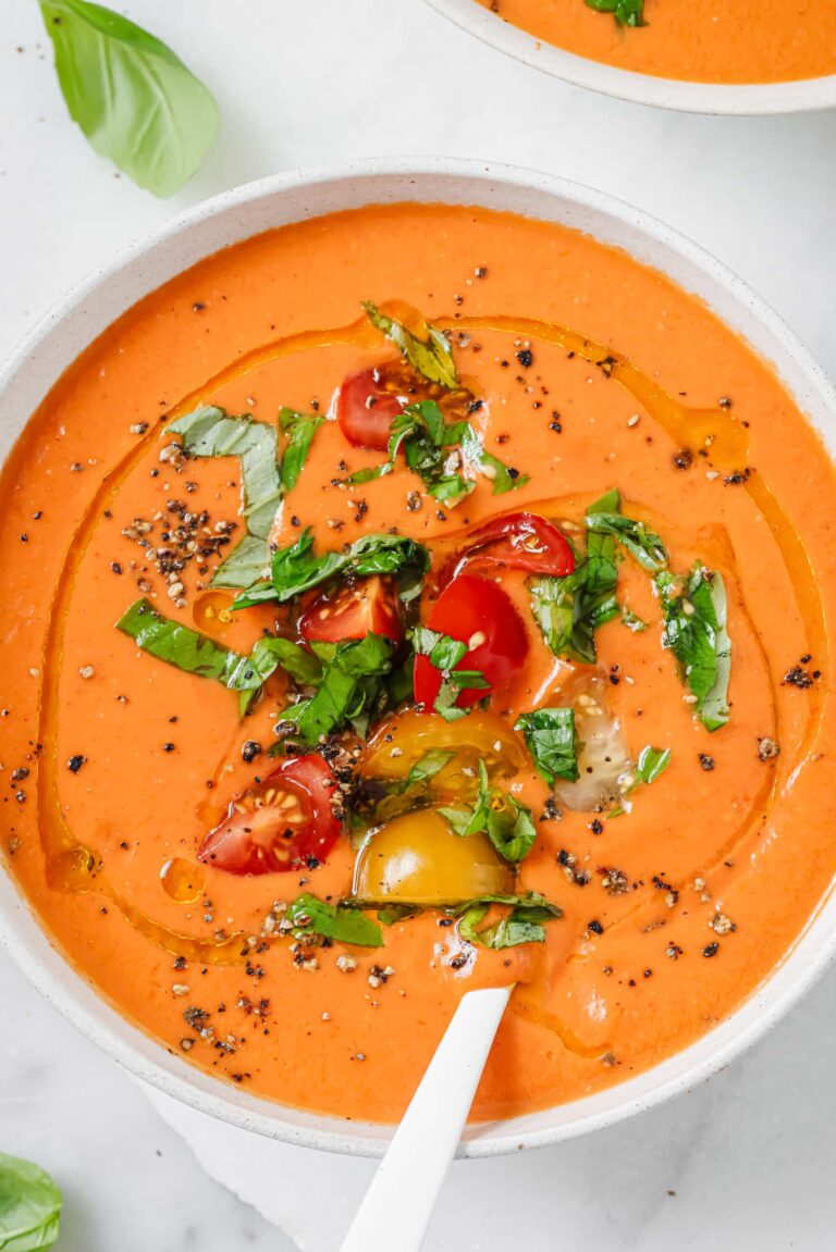 Gaspacho tomate pastèque Ottolenghi