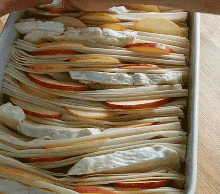 filo pommes camembert