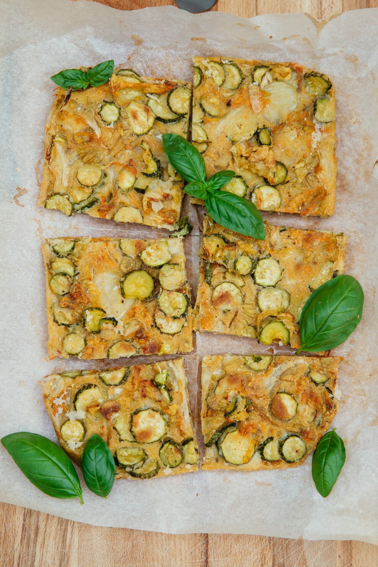 Focaccia aux courgettes (Scarpaccia)