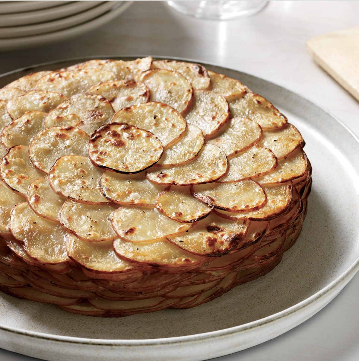 Gratin de pommes de terre en fleur