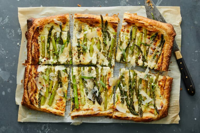 La tarte printanière aux asperges
