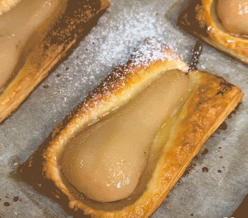 Poires feuilletées