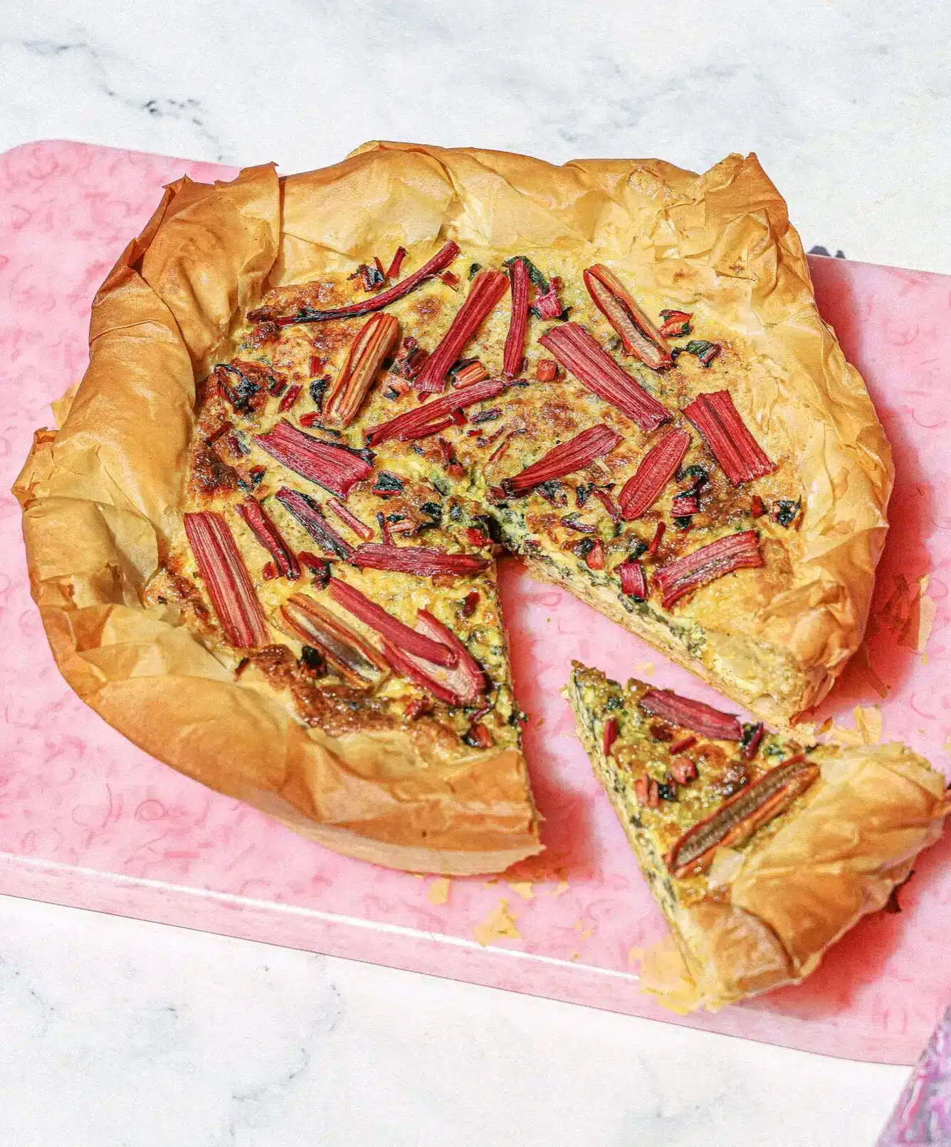 Quiche blettes et cheddar