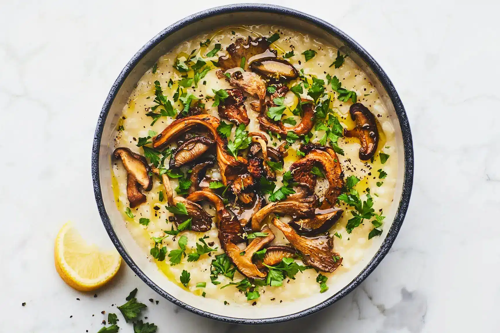 Risotto champignons au four