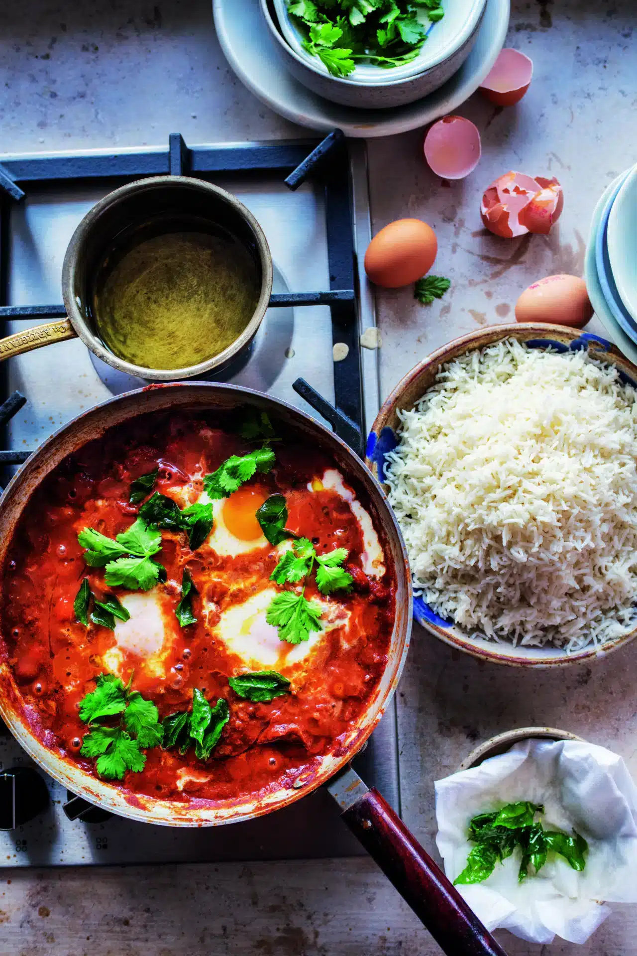 Sambal aux oeufs chakchouka