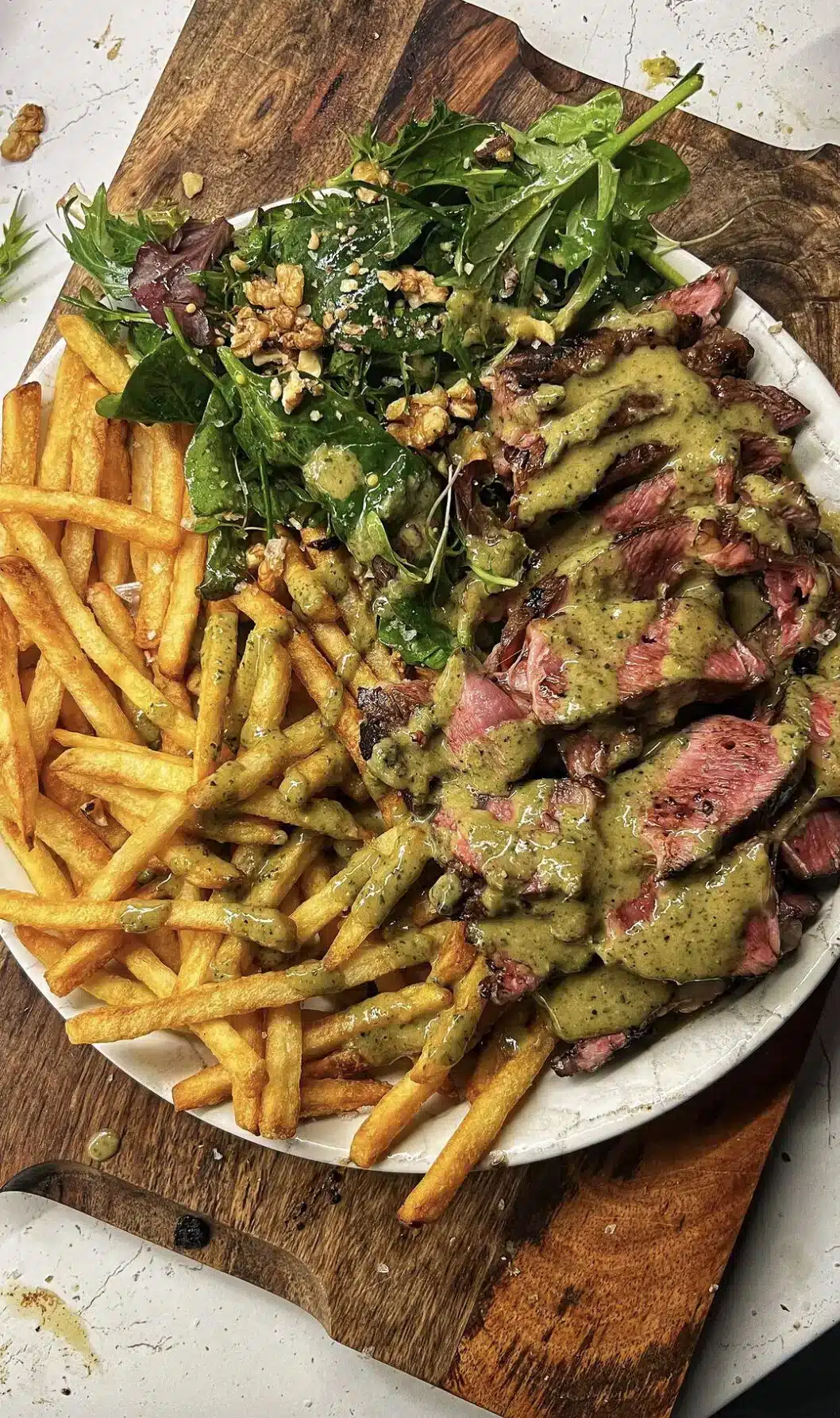 Sauce verte entrecôte
