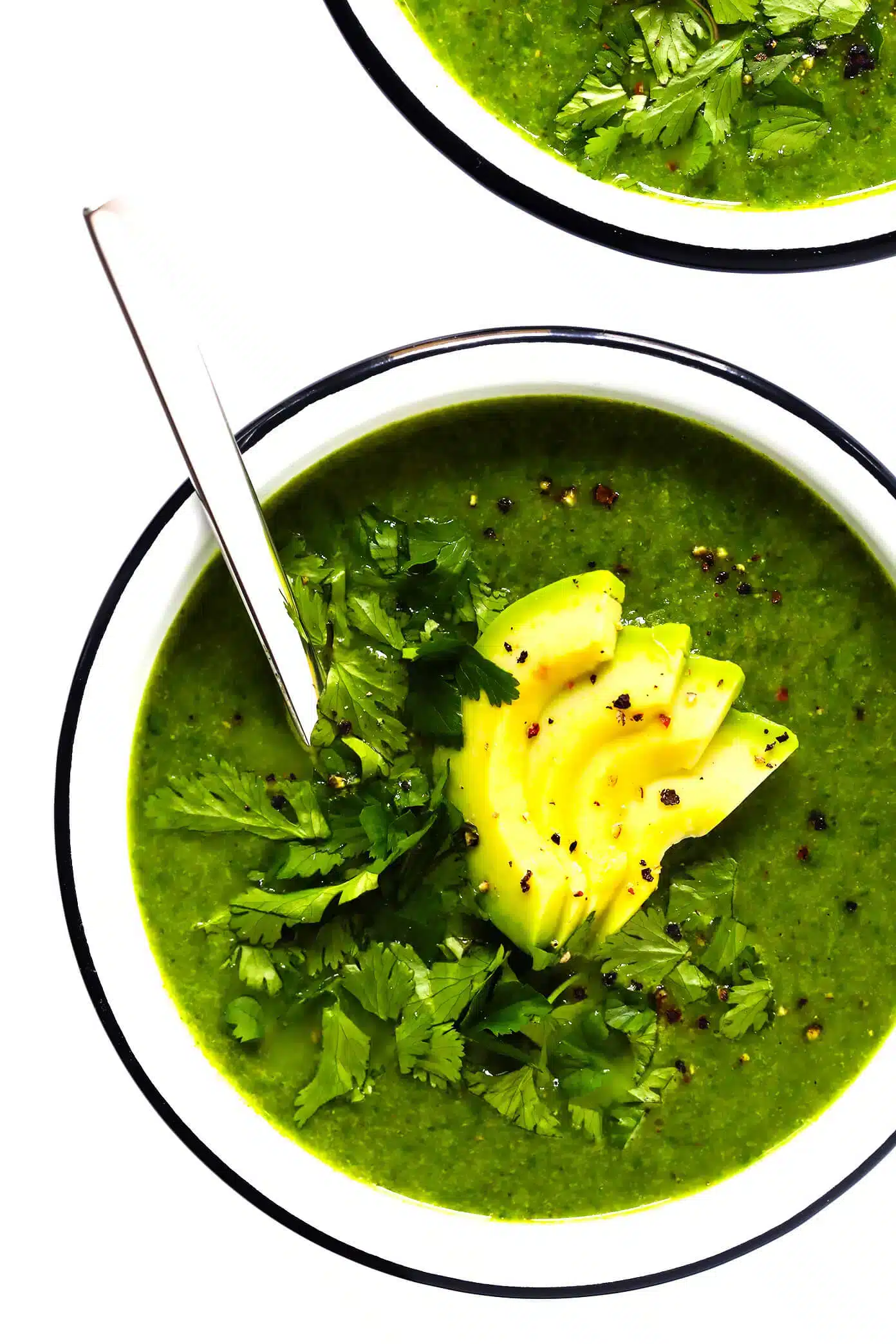 Soupe de légumes green goddess