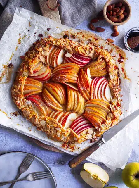 Tarte aux pommes et amandes