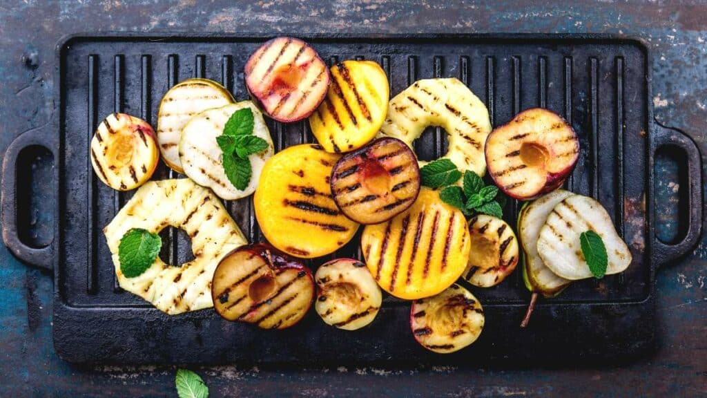 Fruits grillés à la plancha