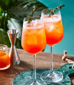cocktail apérol à l'abricot