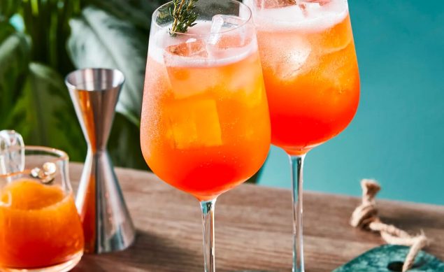 cocktail apérol à l'abricot