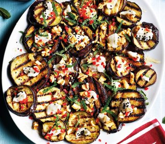 Aubergines rôties au yaourt au curry d’Ottolenghi