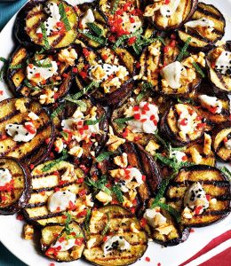 Aubergines rôties au yaourt au curry d’Ottolenghi
