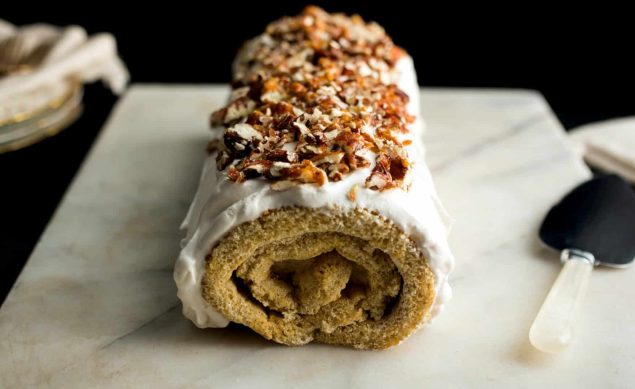 Bûche de Noël au pain d’épice