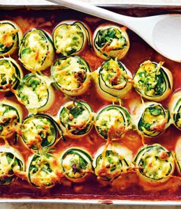Cannellonis courgettes ricotta