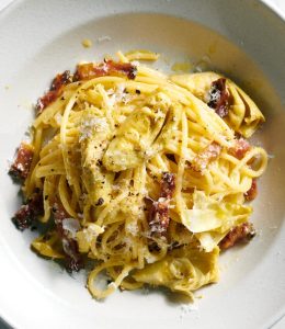 Carbonara artichauts