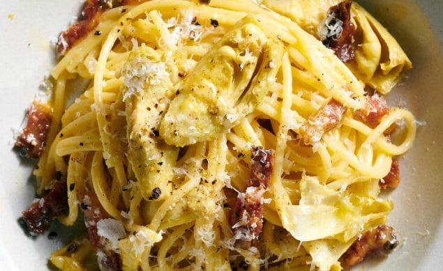Carbonara artichauts