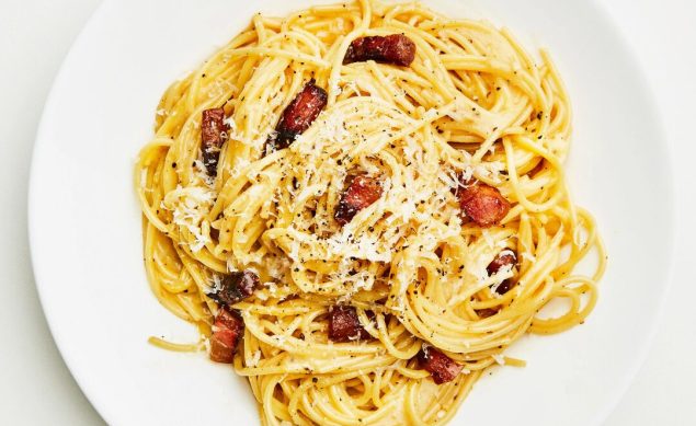 Pâtes carbonara de Rome