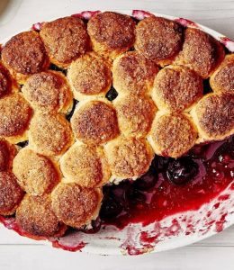 Cobbler myrtilles Panisse