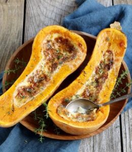 Courge farcie à la fourme d’ambert