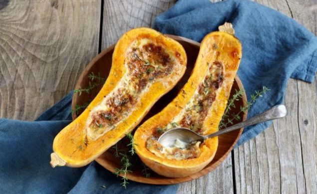 Courge farcie à la fourme d’ambert