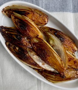 Endives rôties au miel à la mandarine