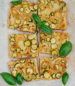 Focaccia aux courgettes (Scarpaccia)