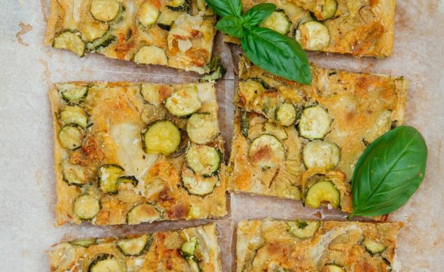 Focaccia aux courgettes (Scarpaccia)