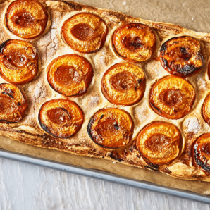 Galette aux abricots et aux amandes