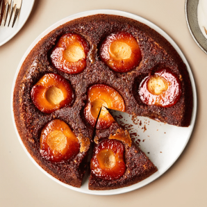 Gâteau renversé pomme et noix
