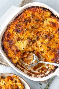 Gratin de patate douce au parmesan