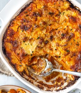 Gratin de patate douce au parmesan