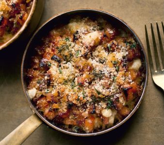 Gratin de rutabagas Ottolenghi