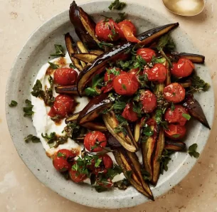 Salade aux aubergines d’Ottolenghi