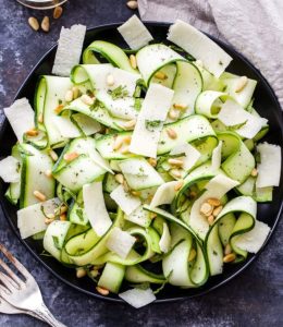 La salade de courgettes crues