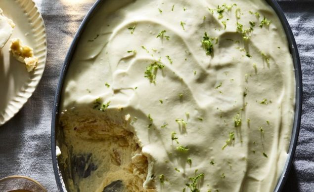 Lime cracker pie