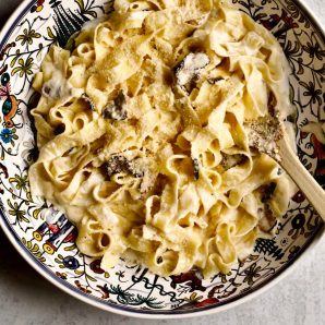 Linguine truffe et mascarpone