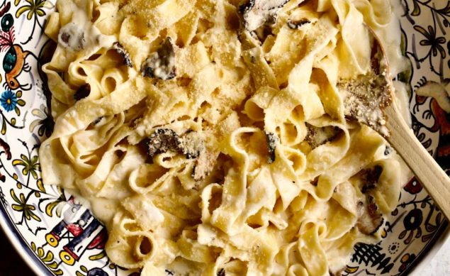 Linguine truffe et mascarpone
