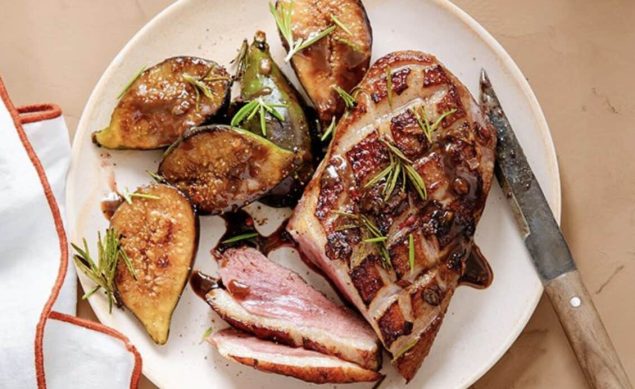 Magret de canard aux figues