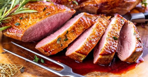 Magret de canard à l’orange