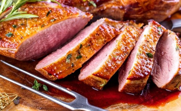 Magret de canard à l’orange