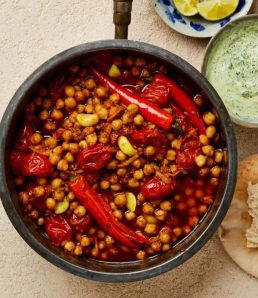 Marmite de pois chiches confits aux épices